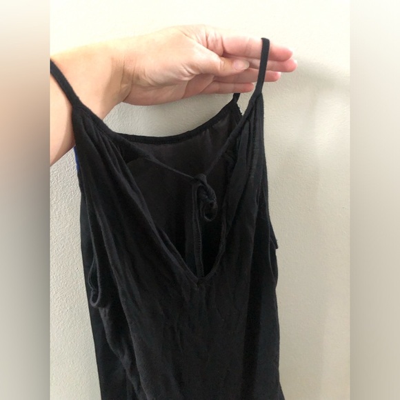 Express Womens XS Black/Blue Floral Ruched Halter High-Neck Elastic Waist Blouse - Picture 10 of 10